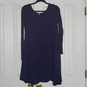 Dark Navy blue long sleeve tunic